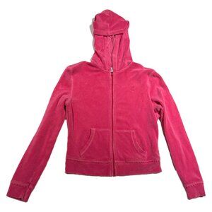 Lilly Pulitzer Pink Velour Sweatshirt Size Small